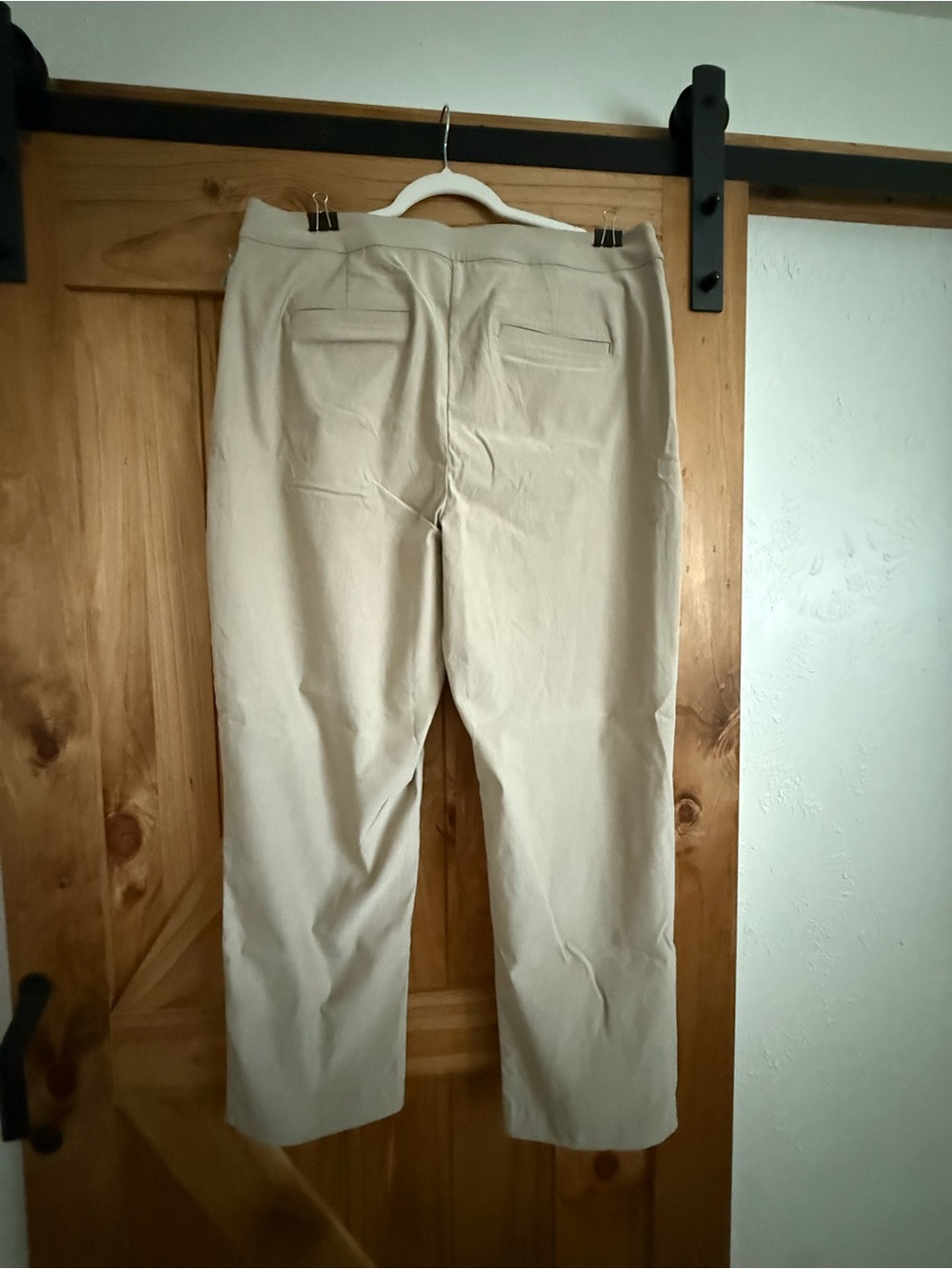 Button Tab High Rise Straight Pant - Picture 2 of 5